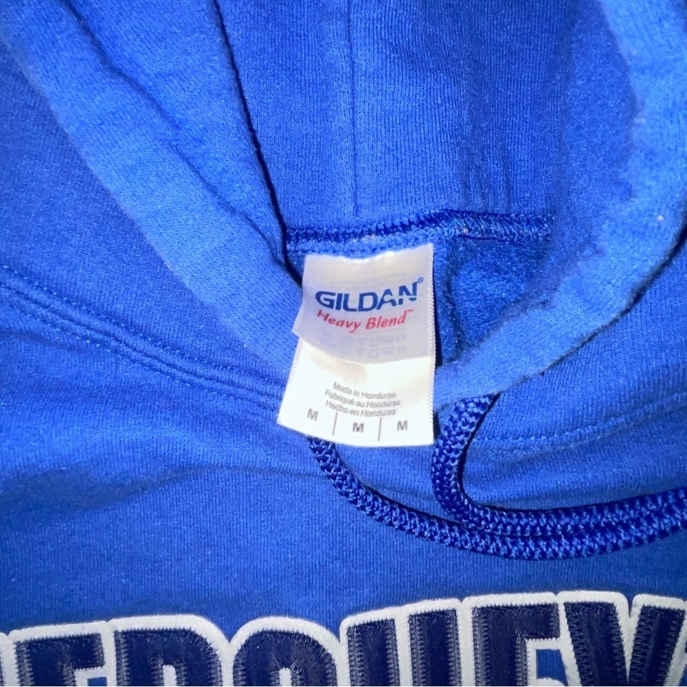 Hershey's Medium Blue Pullover Hoodie Sweatshirt with Pockets PRELOVED - Picture 3 of 7